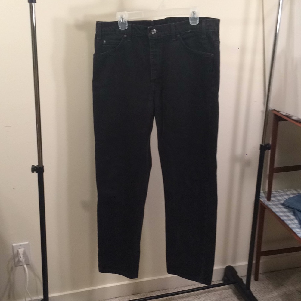 Men's Black Levi's 505 W38 L30reg fit straight leg